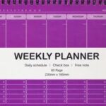 دفتر برنامه ریزی هفتگی (WEEKLY PLANNER)، (کد 148)، (سیمی)